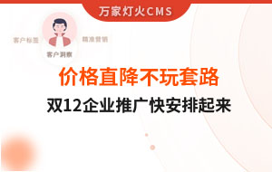 雙12年終大促，價格直降不玩套路！抗疫三年終結束，企業(yè)推廣快安排起來~